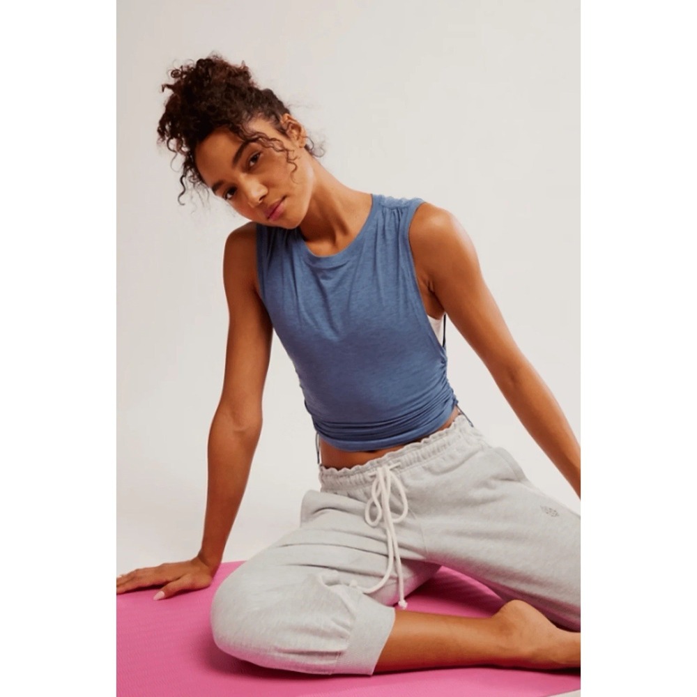 Free People Movement Women's Sport Mode Muscle Tank Blue Large NWT ($48 retail)